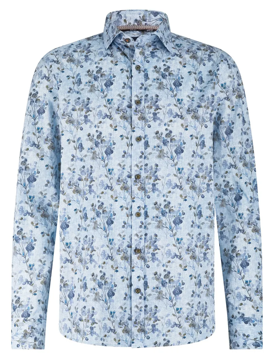 casual overhemd blauw State of Art Regular Fit