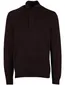 State of art trui half zip bordeaux wijde fit