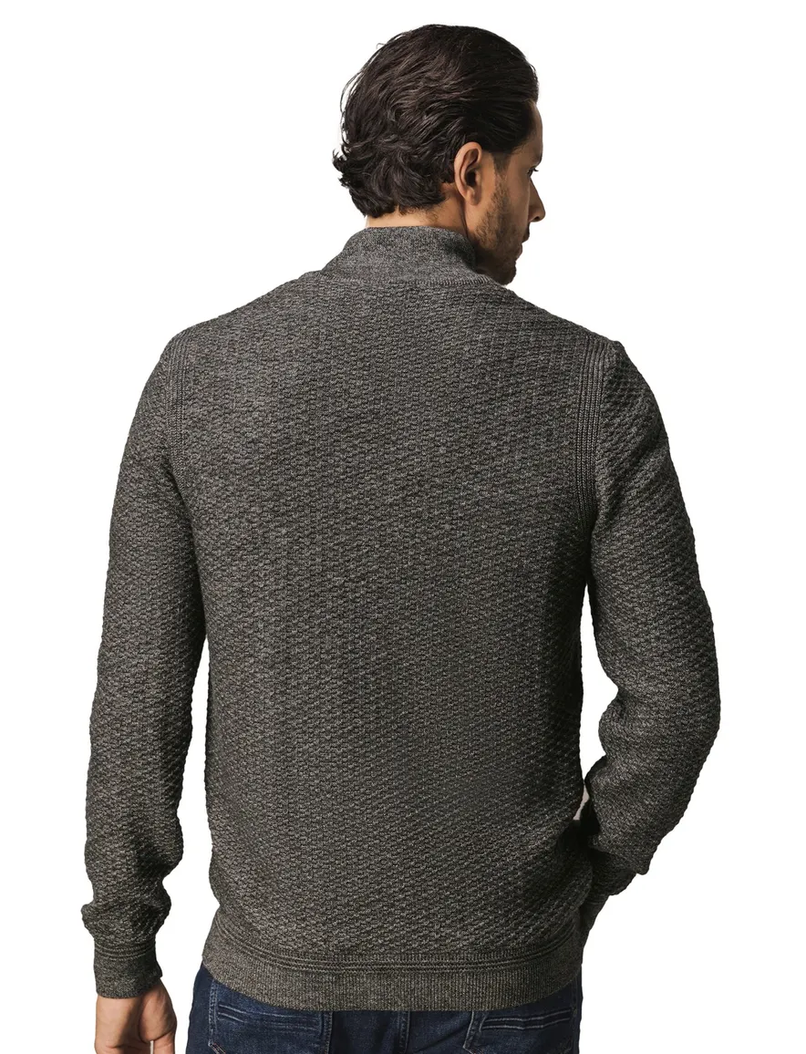 State of Art vest donkergrijs effen