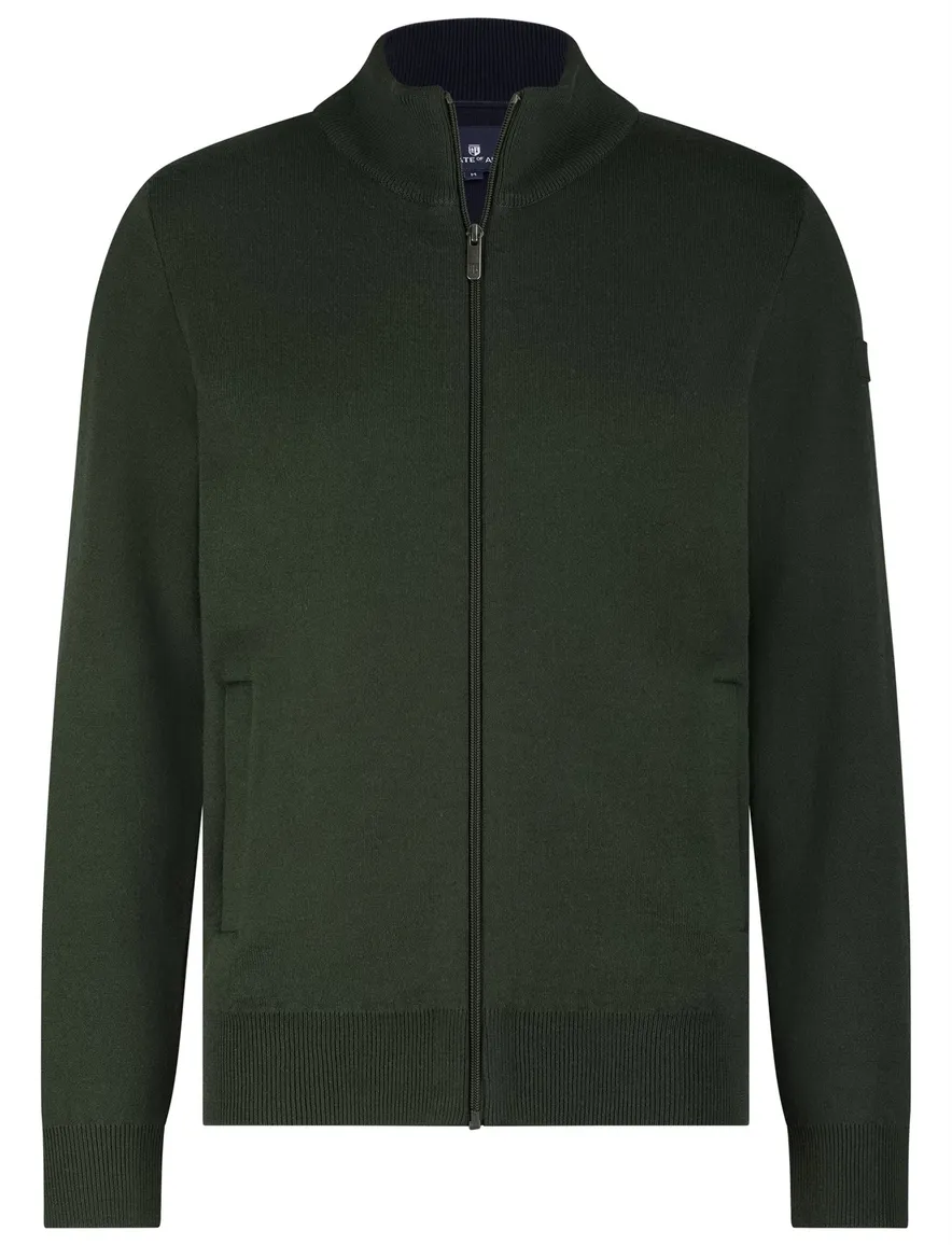 vest groen State of Art Regular Fit