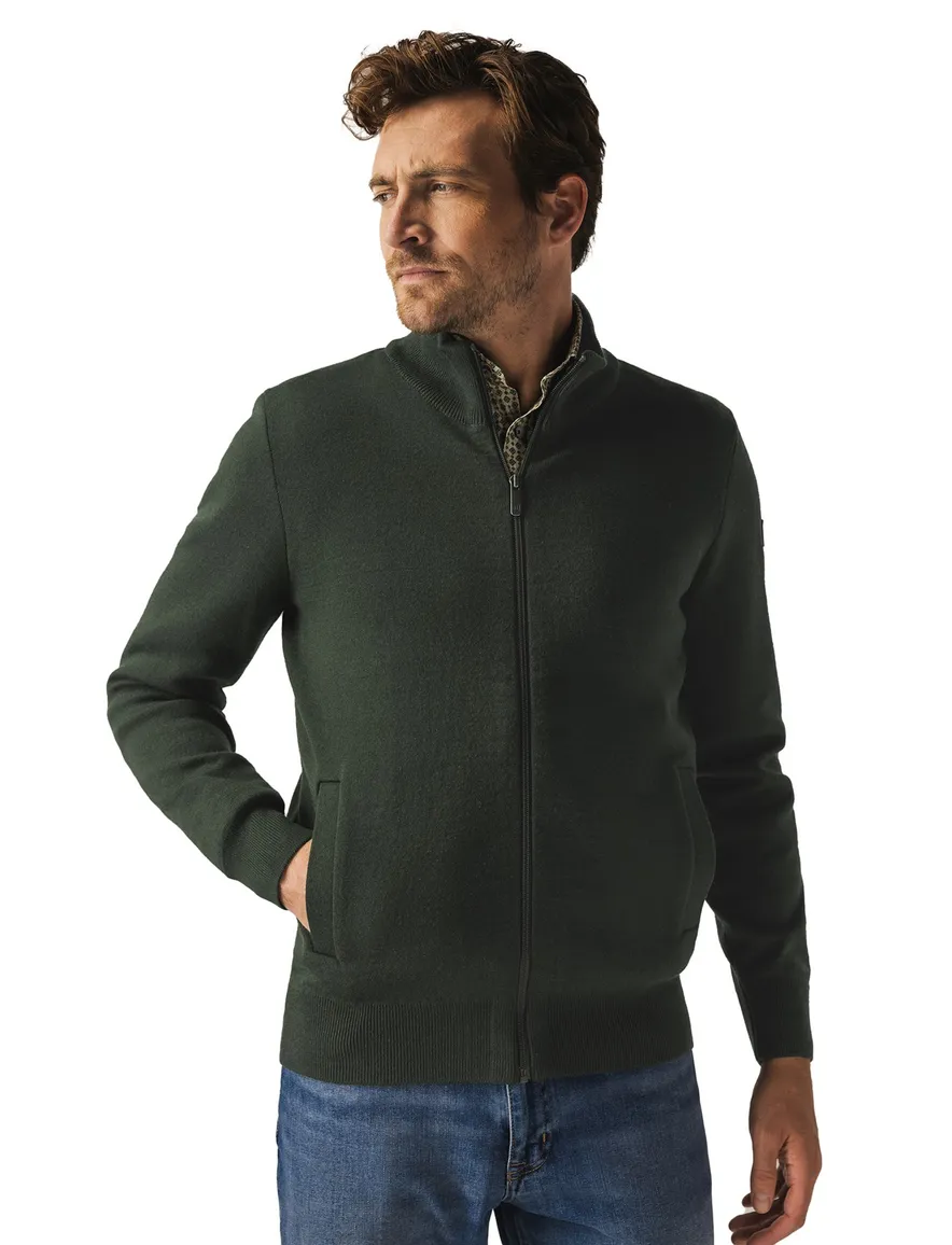vest groen State of Art Regular Fit