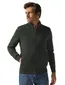 vest State of Art wijde fit effen groen
