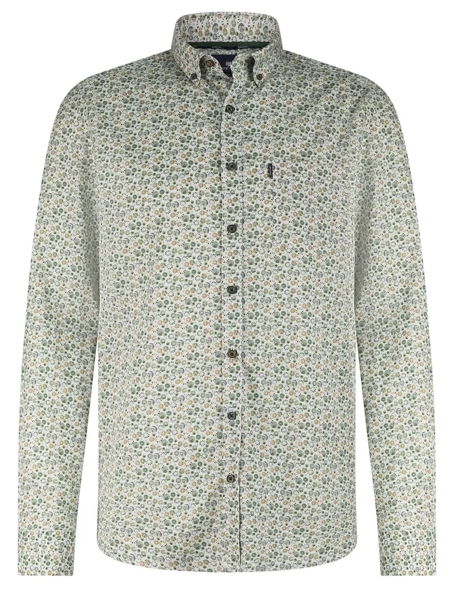 casual overhemd groen State of Art Regular Fit