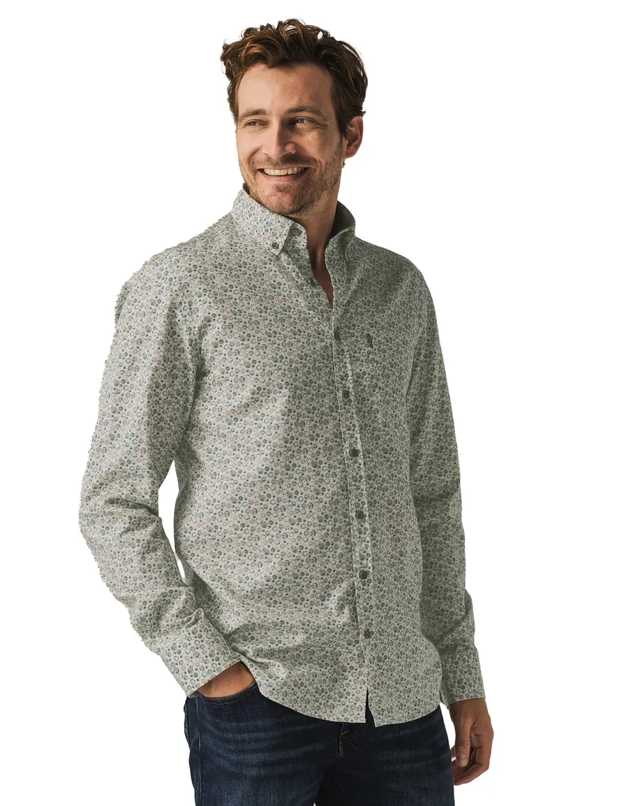 casual overhemd groen State of Art Regular Fit
