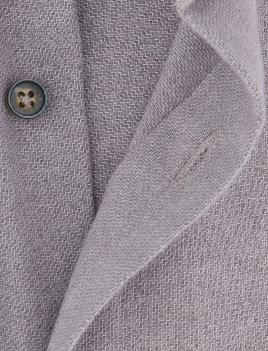 State of Art overhemd grijs gemêleerd button-down flanel