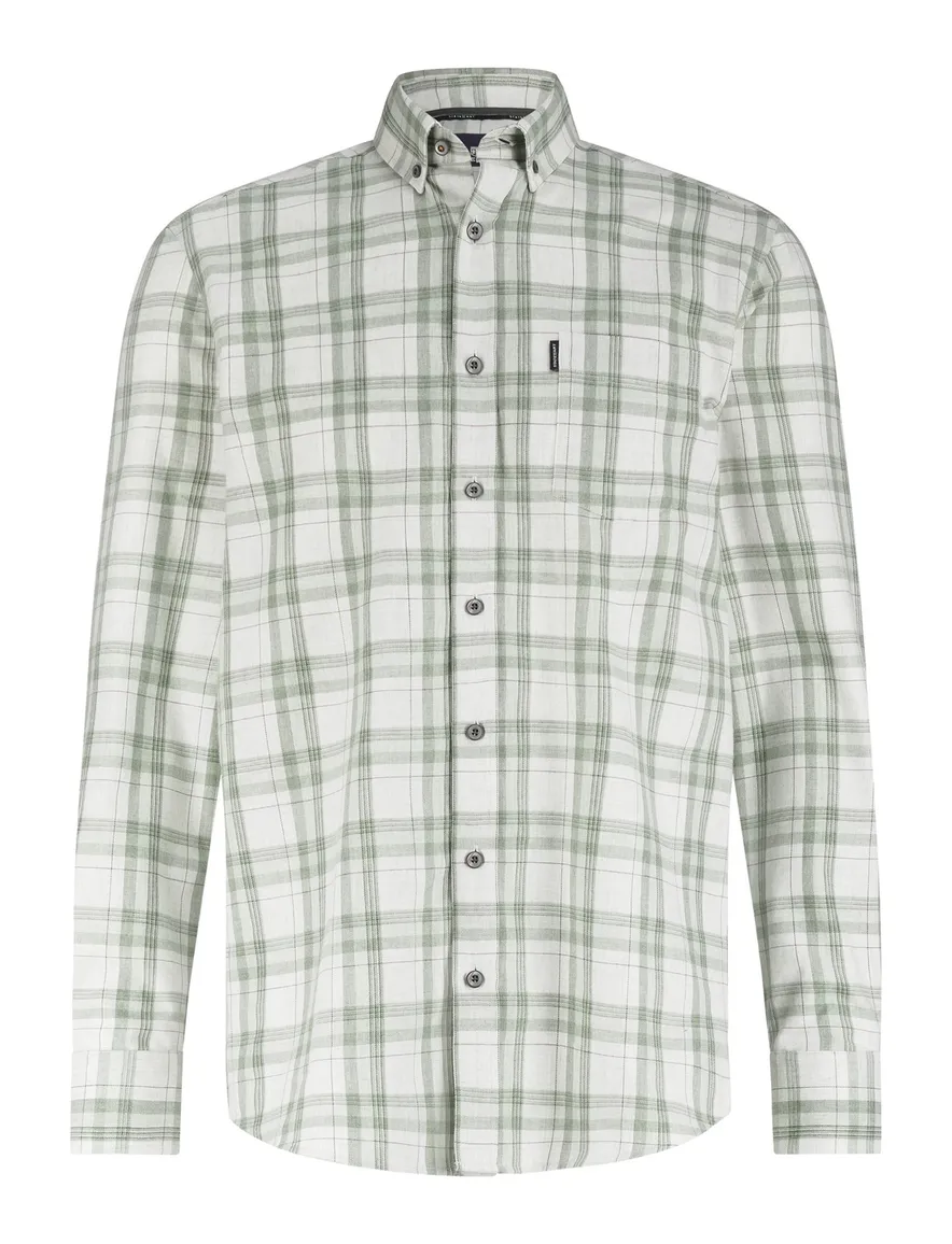 State of Art Regular Fit casual overhemd groen