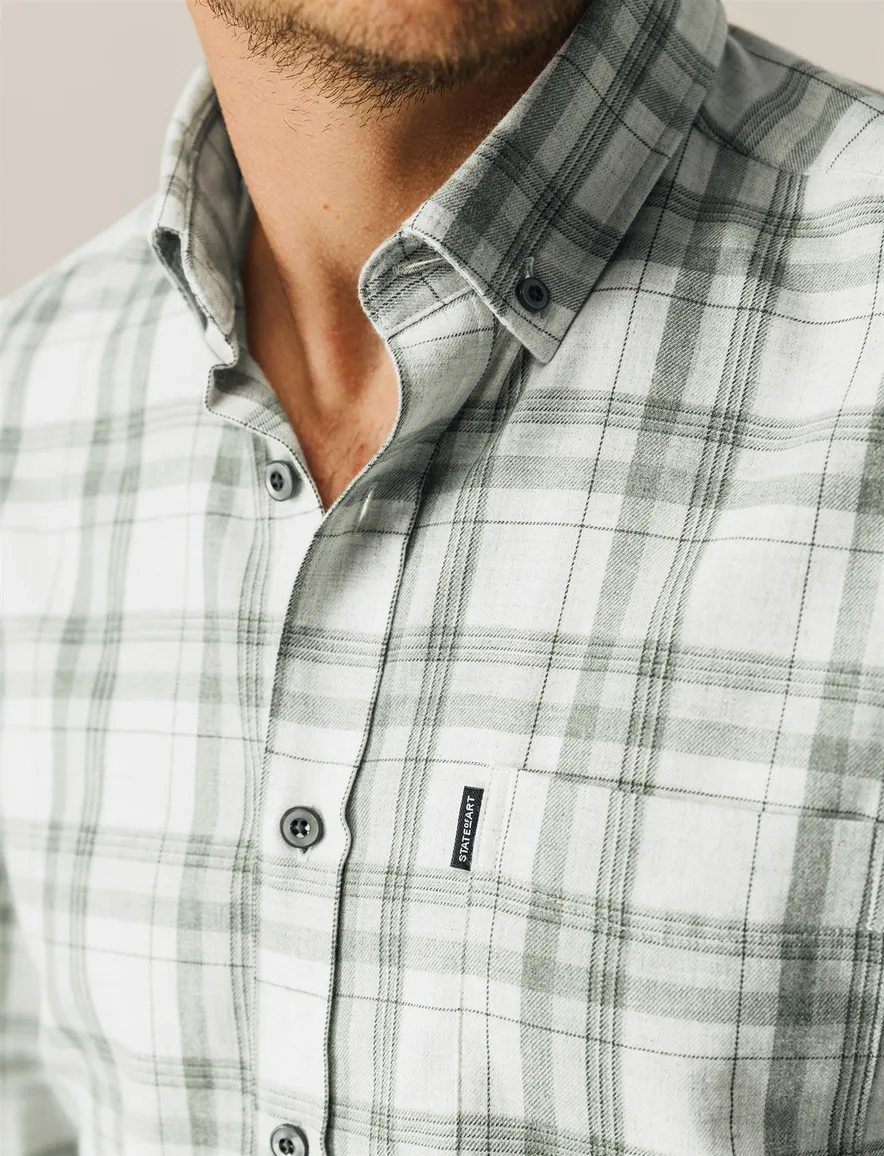 State of Art Regular Fit casual overhemd groen