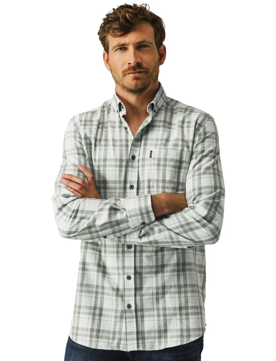 casual overhemd groen State of Art Regular Fit