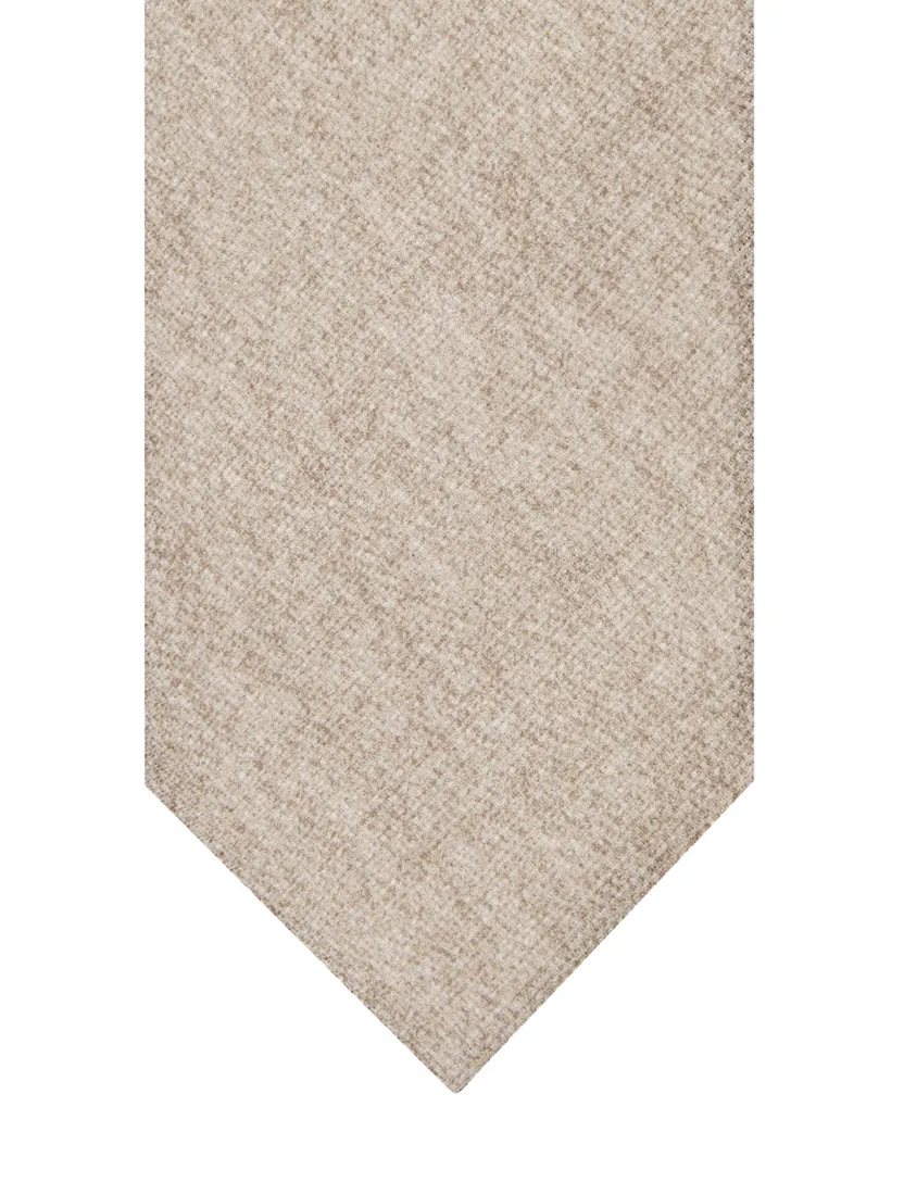 Stropdas Profuomo beige zijde effen