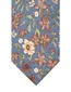 Stropdas Profuomo blauw geprint bloemen