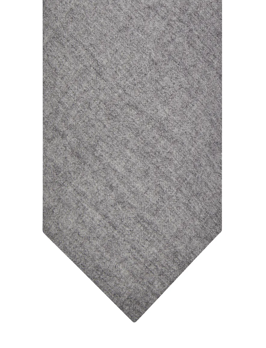 Profuomo Stropdas grijs wol effen