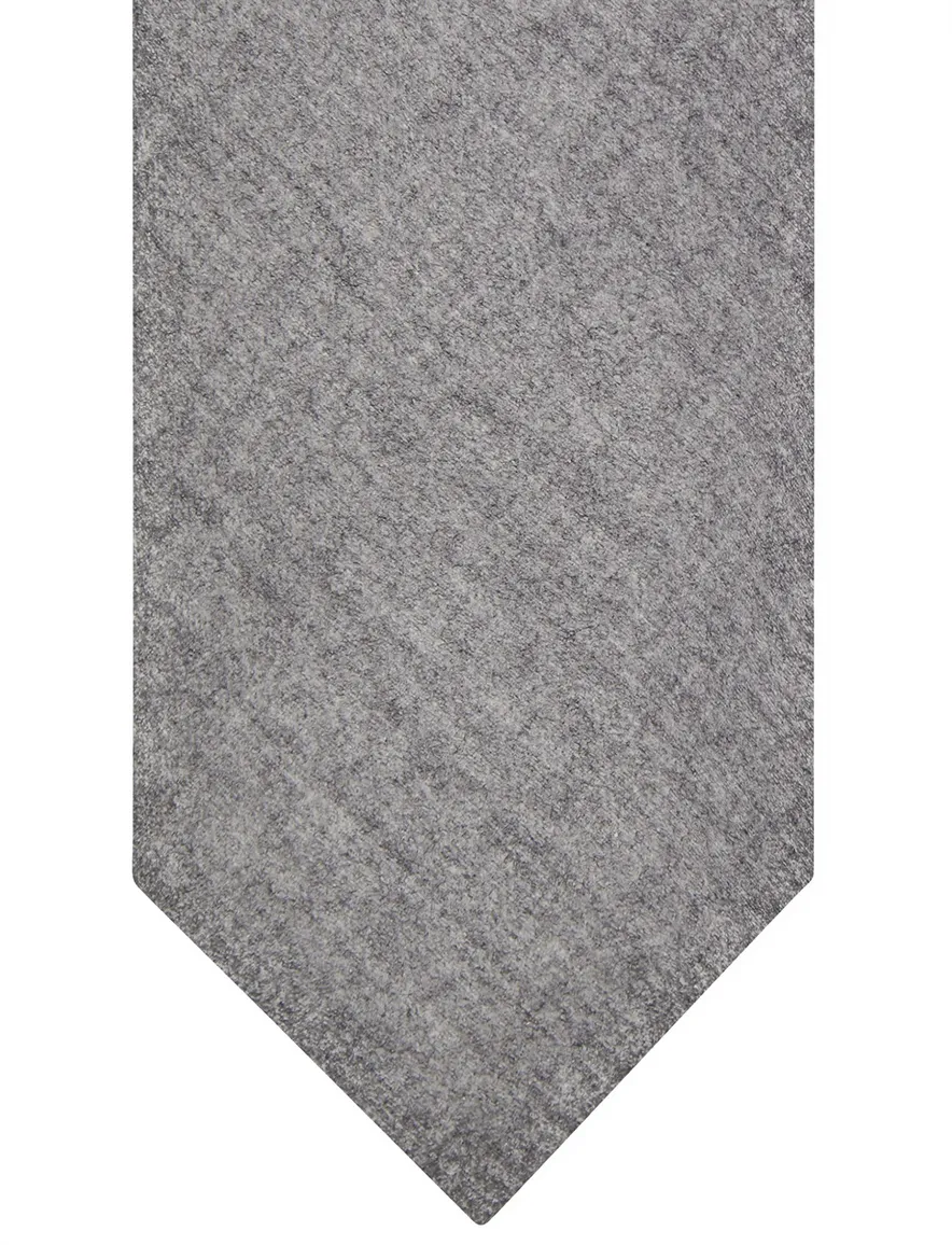 Profuomo Stropdas grijs wol effen