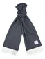 sjaal Profuomo lamswol effen blauw