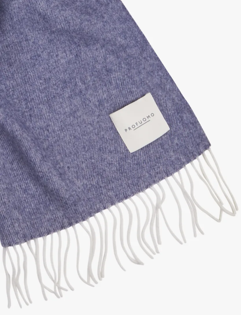 sjaal Profuomo blauw lamswol