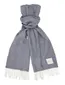 sjaal Profuomo blauw print lamwol