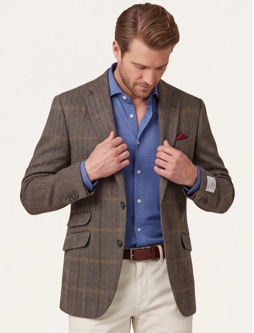 Wellington of Billmore colbert bruin geruit London multicolor