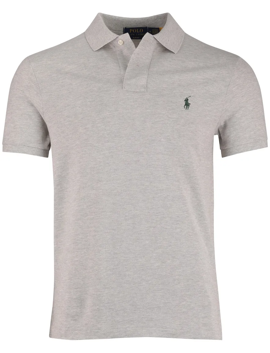 Polo Ralph Lauren polo grijs pique slim fit