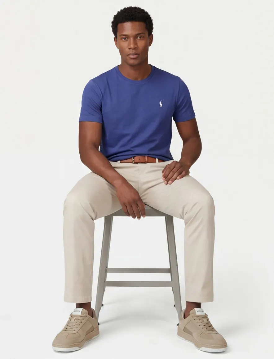 Polo Ralph Lauren Classic t-shirt middenblauw