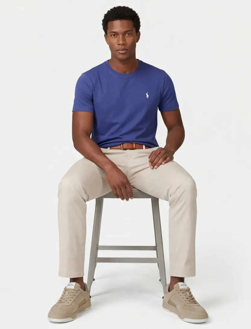 Polo ralph lauren t-shirt blauw katoen