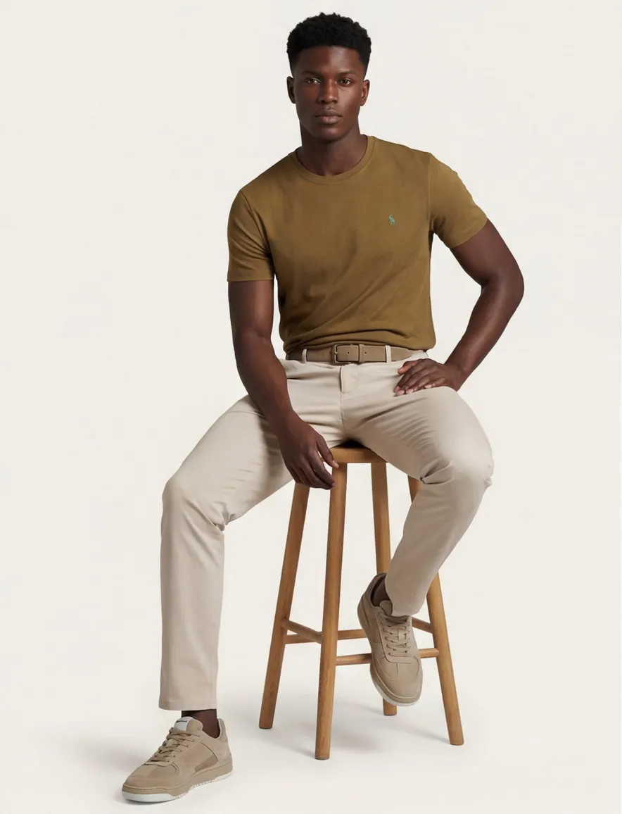 Polo Ralph Lauren t-shirt korte mouw mosterd