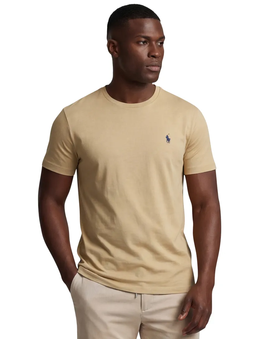 Polo ralph lauren t-shirt effen beige