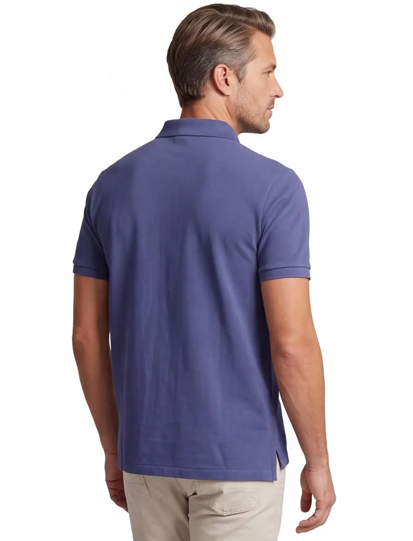 Custom slim fit Polo Ralph Lauren polo blauw