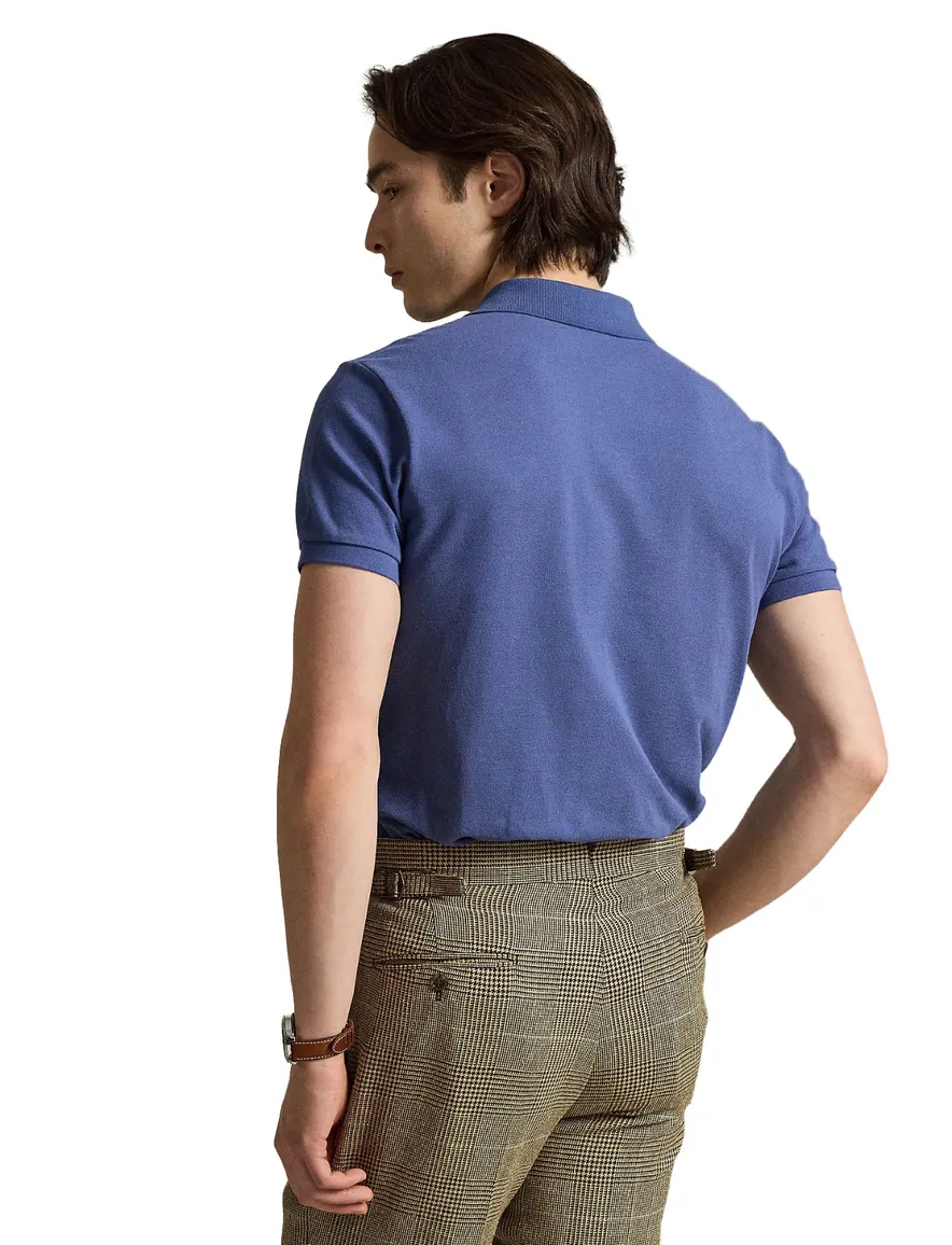 Polo Ralph Lauren custom slim fit polo blauw pique