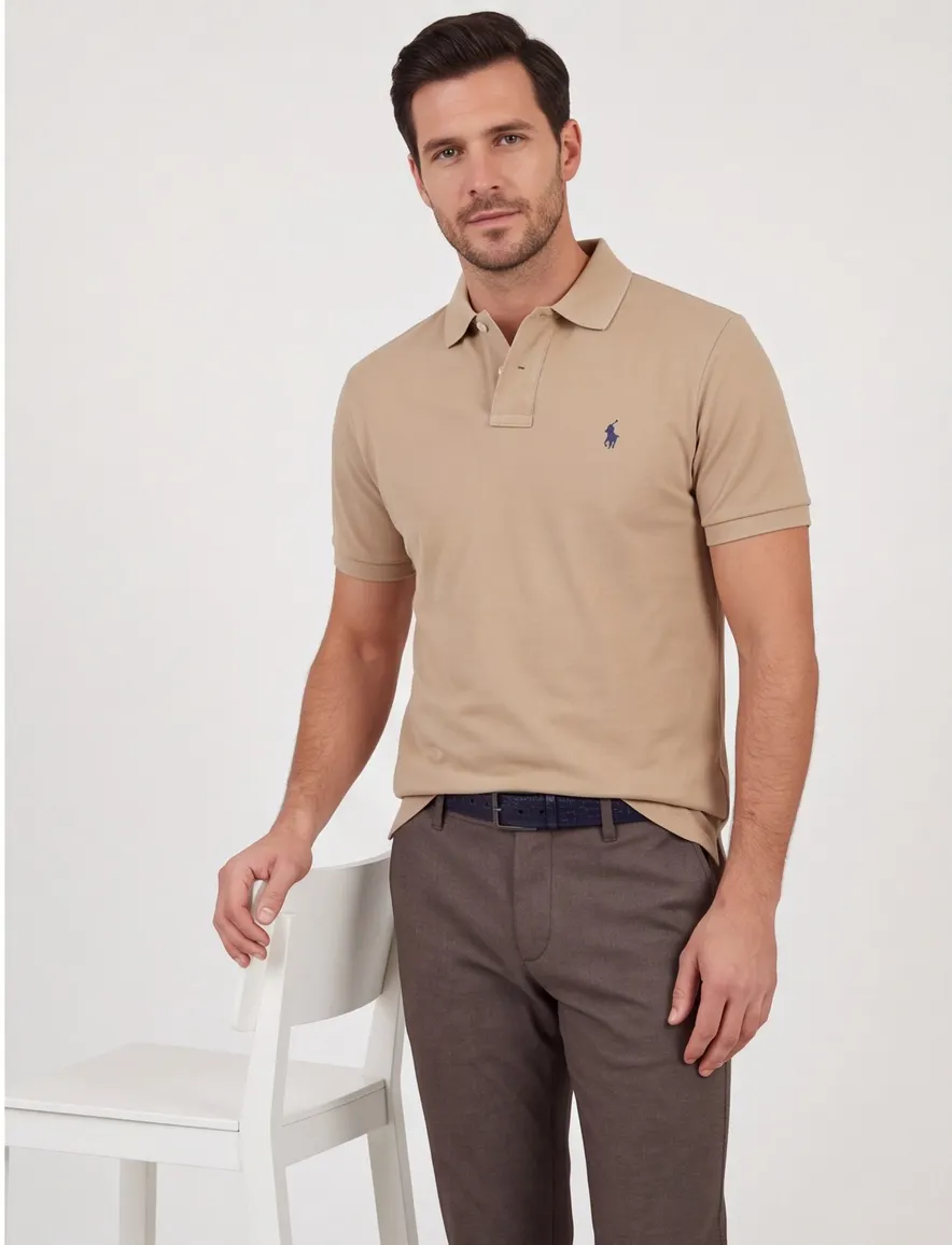 Polo Ralph Lauren custom slim fit pique polo