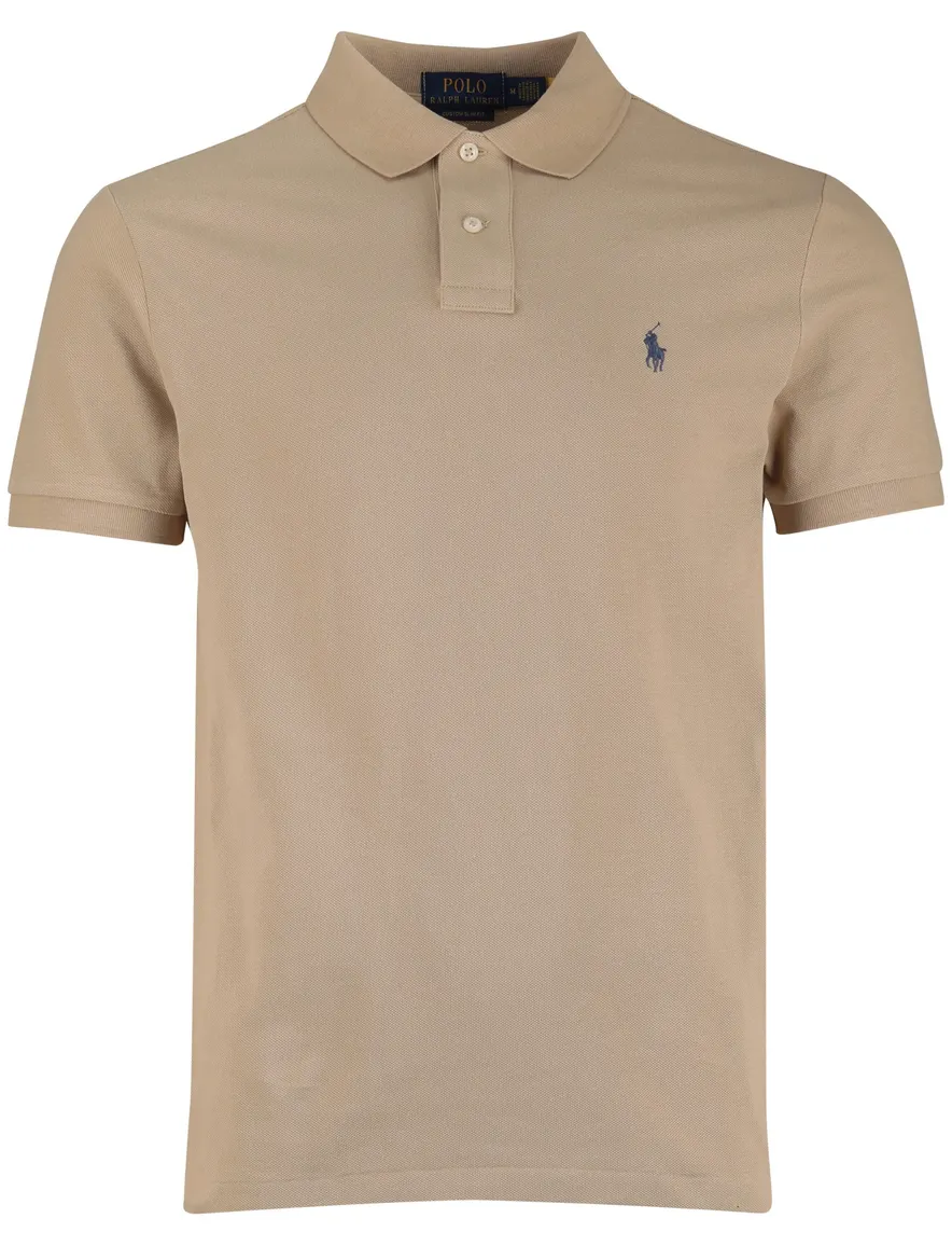Polo Ralph Lauren custom slim fit polo beige pique