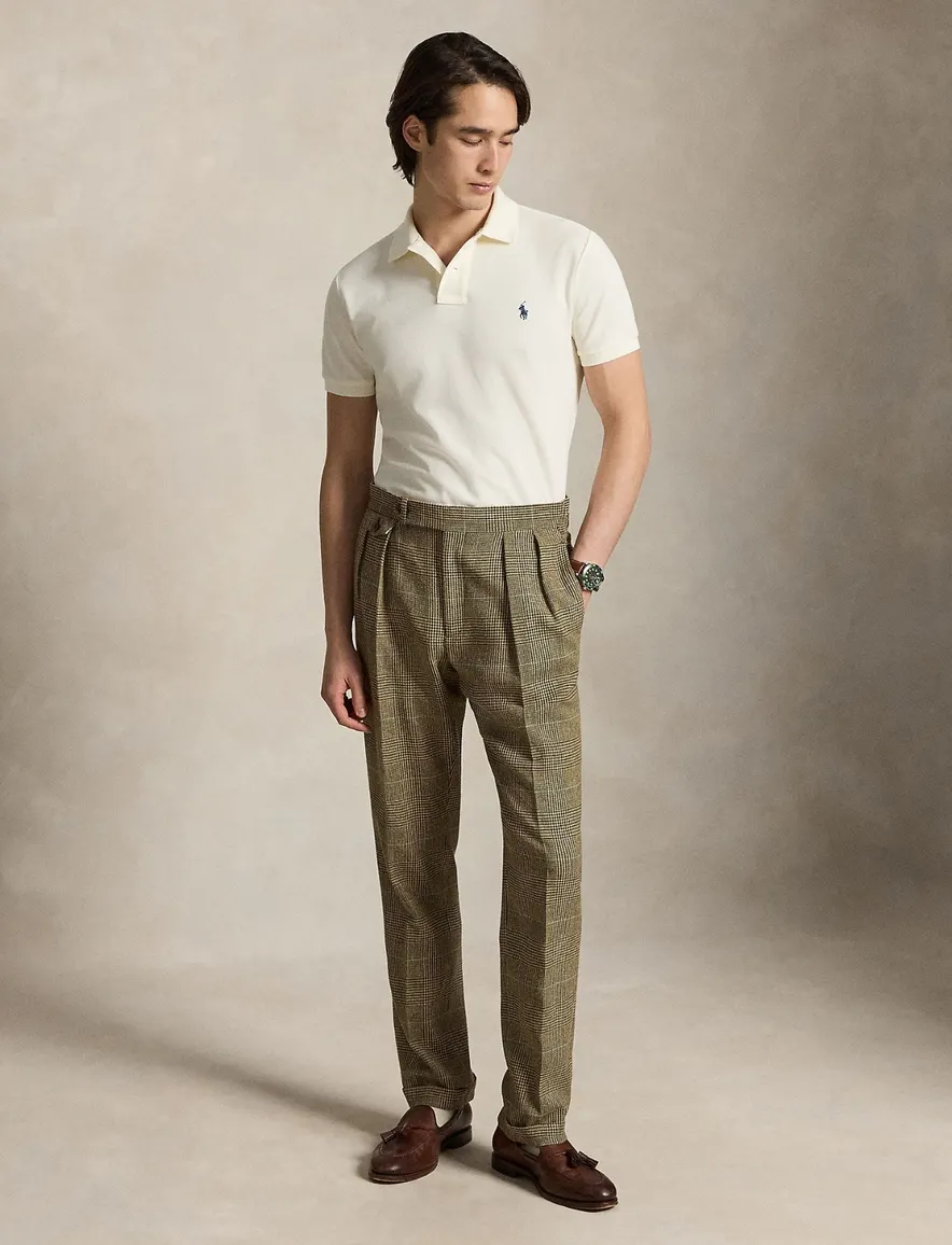 Polo Ralph Lauren custom slim fit polo creme pique