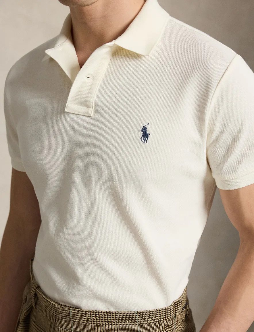 Polo Ralph Lauren custom slim fit polo creme pique