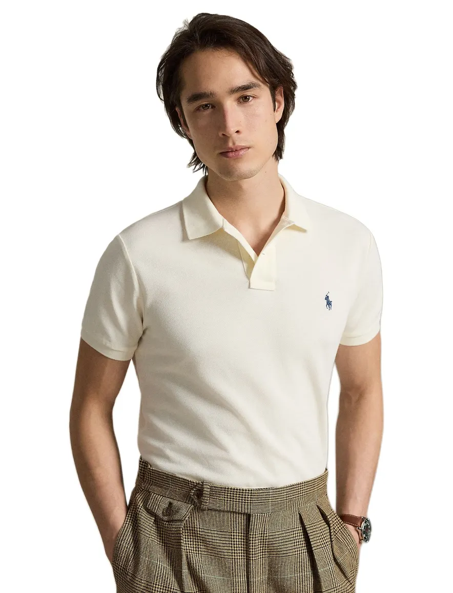 Polo Ralph Lauren custom slim fit polo creme pique