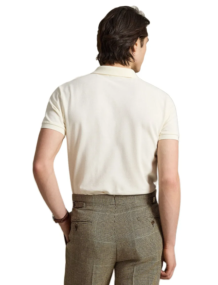 Polo Ralph Lauren custom slim fit polo creme pique