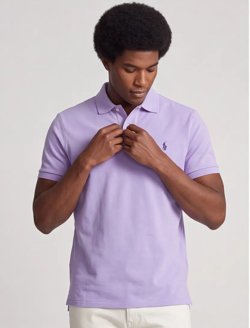 Custom slim fit Polo Ralph Lauren polo paars