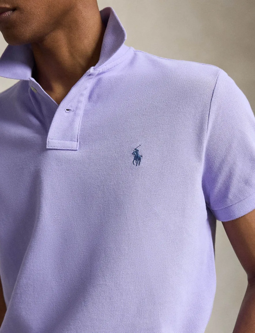 Polo Ralph Lauren custom slim fit polo paars pique
