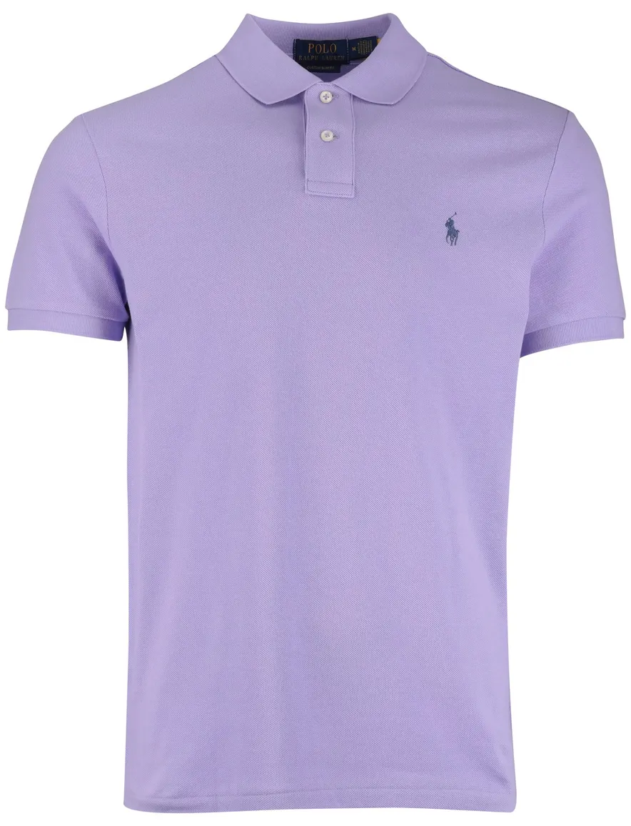 Polo Ralph Lauren custom slim fit polo paars katoen