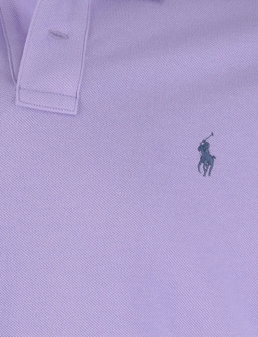 Polo Ralph Lauren custom slim fit polo paars katoen