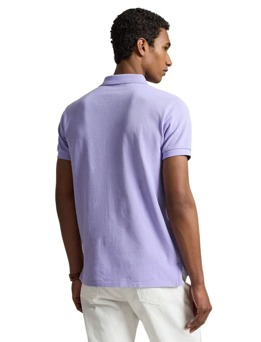 Polo Ralph Lauren custom slim fit polo paars pique
