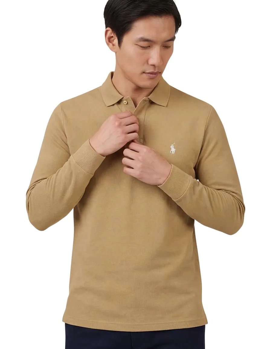 Polo ralph lauren polo camel katoen