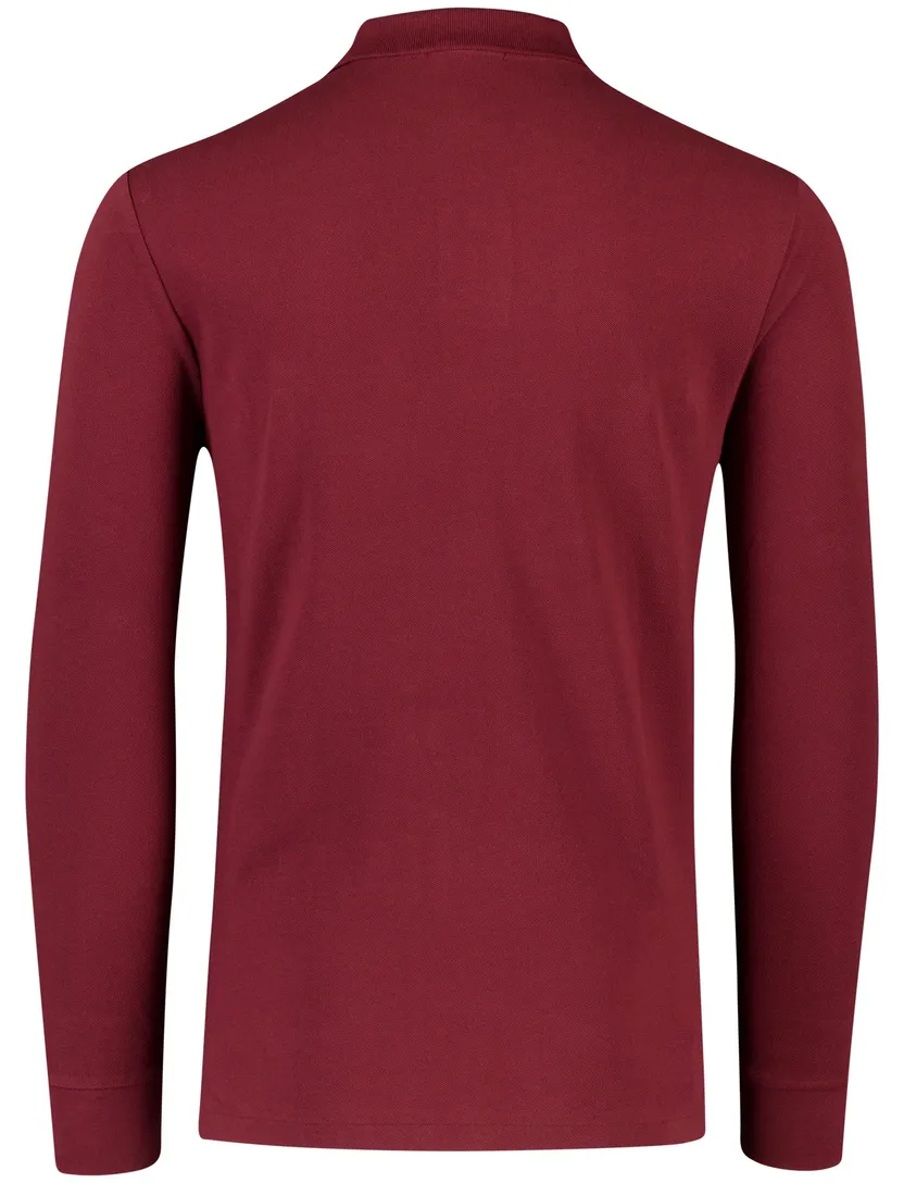Polo ralph lauren polo bordeaux katoen effen