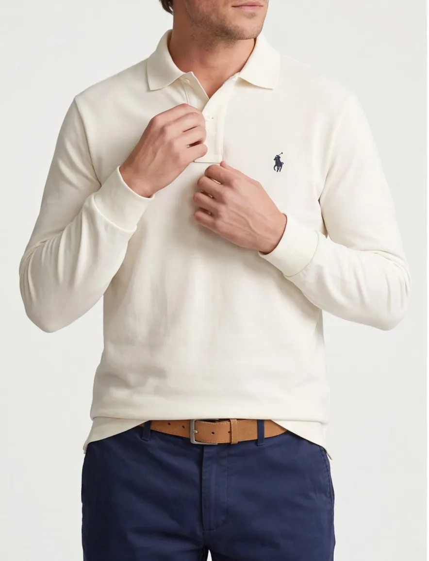 Polo ralph lauren polo wit katoen effen