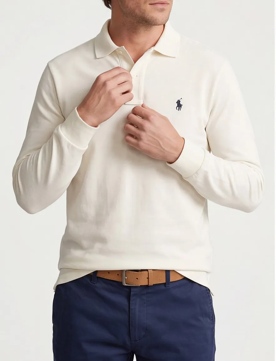 Polo ralph lauren polo wit katoen effen