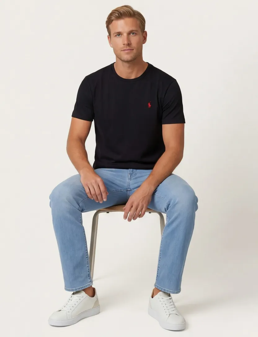 Polo ralph lauren zwart t-shirt katoen