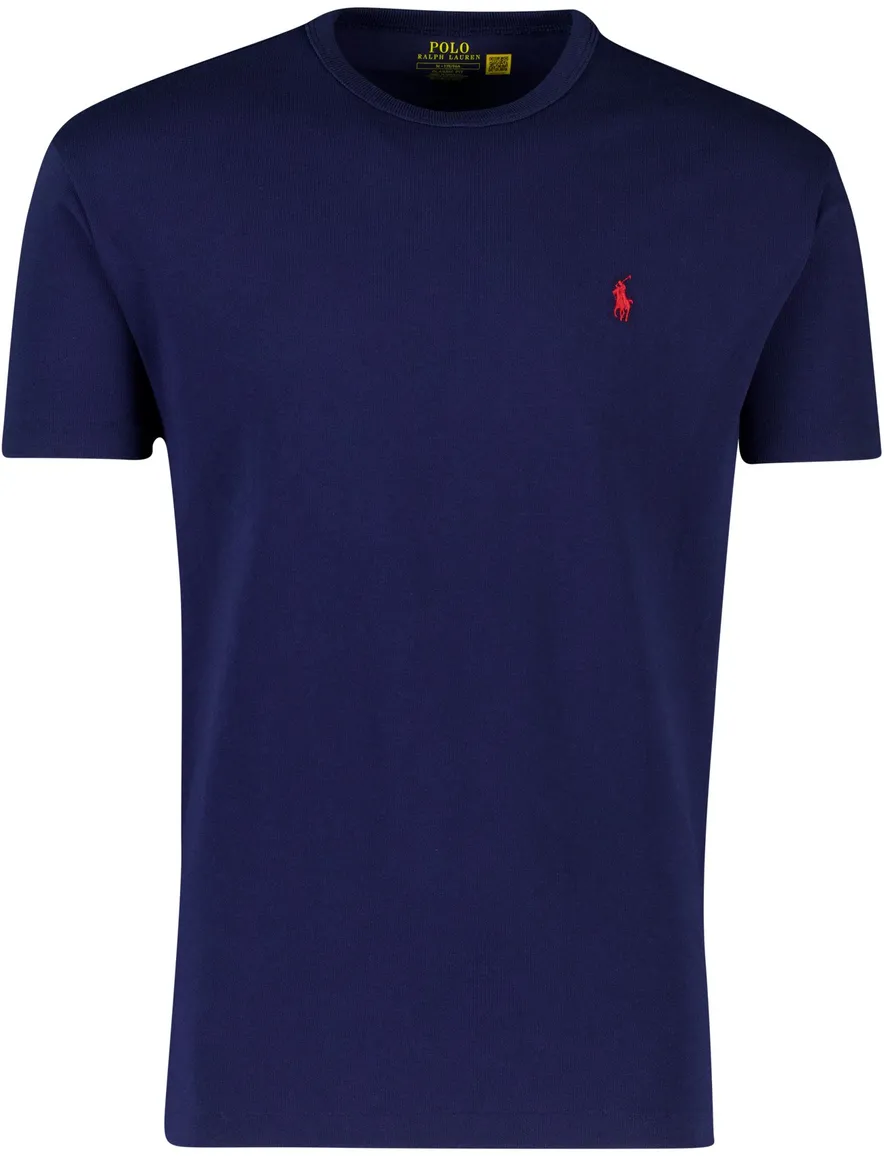 T-shirt Polo Ralph Lauren donkerblauw katoen