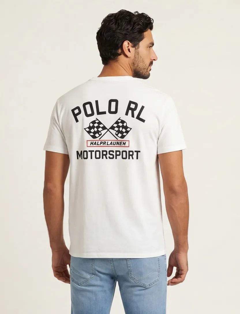 Polo Ralph Lauren wit t-shirt print normale fit