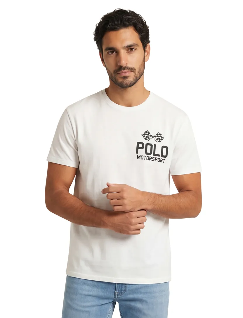 Polo Ralph Lauren wit t-shirt print normale fit