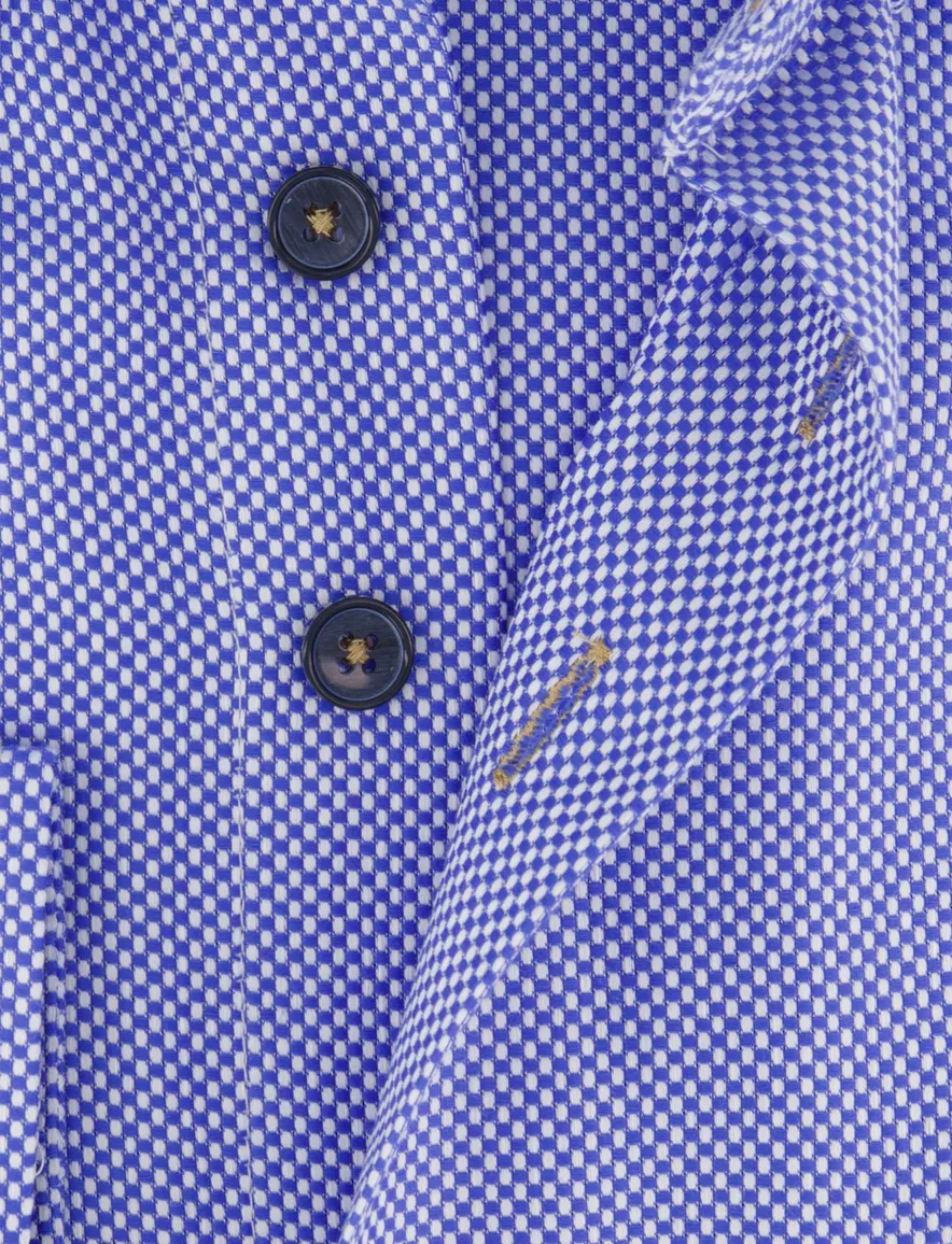 casual overhemd blauw Portofino Regular Fit