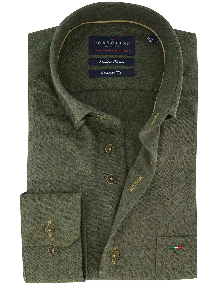 Portofino overhemd groen