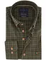 Casual overhemd Portofino Regular Fit groen katoen