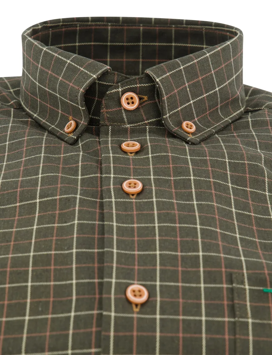 casual overhemd groen Portofino Regular Fit